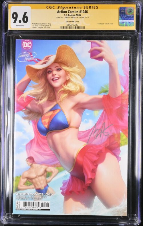 CGC SS Stanley "Artgerm" Lau - Supergirl Swimsuit Edition - Signature Series 9.6