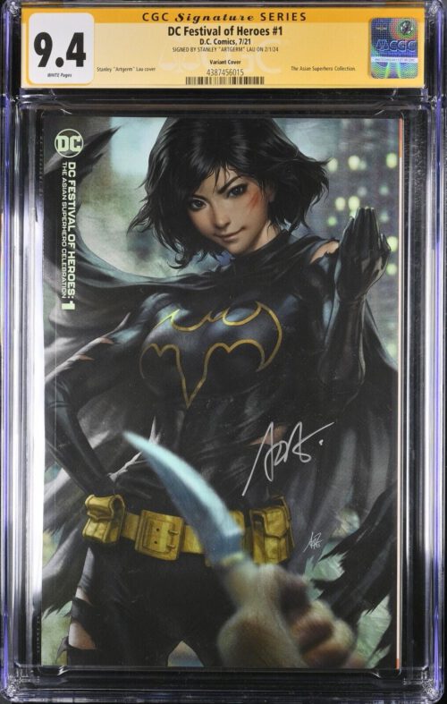 CGC SS Stanley "Artgerm" Lau - Batgirl Cassandra Cain - Signature Series 9.4